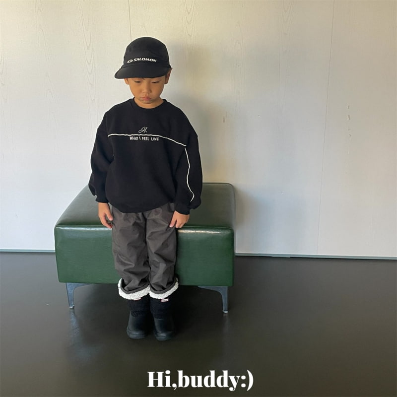 Hi buddy - Korean Children Fashion - #magicofchildhood - Strap Sweatshirt - 8