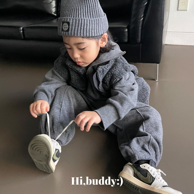 Hi buddy - Korean Children Fashion - #minifashionista - Terry Pintuck Jogger Pants - 2