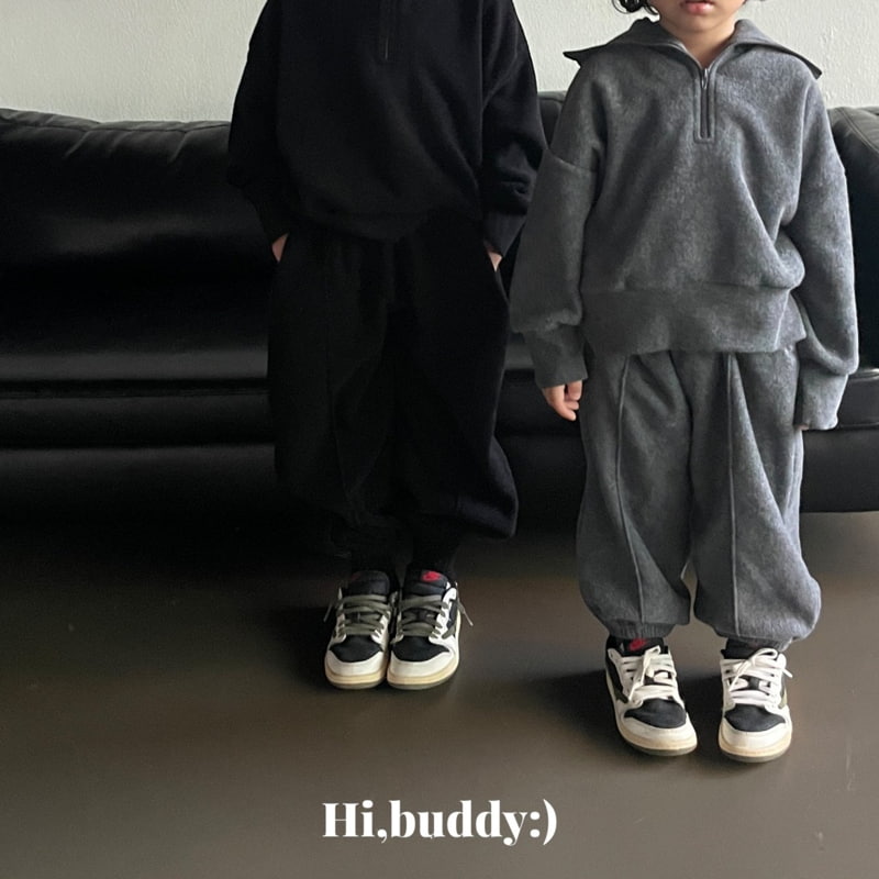 Hi buddy - Korean Children Fashion - #prettylittlegirls - Terry Pintuck Jogger Pants - 3