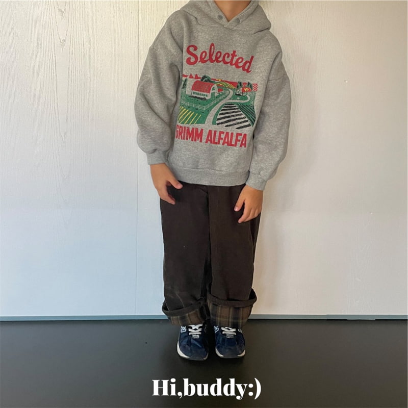 Hi buddy - Korean Children Fashion - #prettylittlegirls - Picture Hood Top - 2