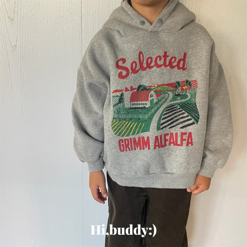 Hi buddy - Korean Children Fashion - #stylishchildhood - Picture Hood Top - 5