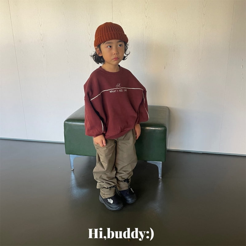 Hi buddy - Korean Children Fashion - #todddlerfashion - Strap Sweatshirt - 11