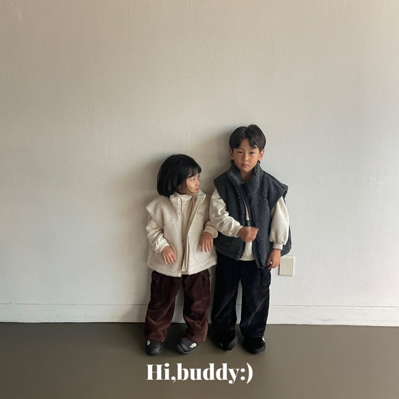 Hi buddy - Korean Children Fashion - #todddlerfashion - Bubble Corduroy Cargo Pants - 6