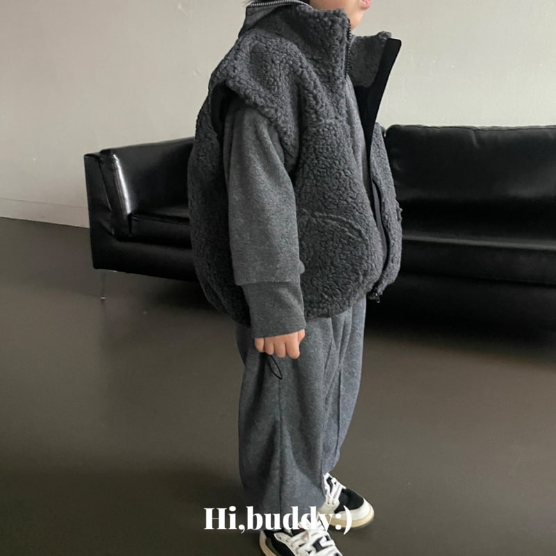 Hi buddy - Korean Children Fashion - #toddlerclothing - Winter Fleece Vest - 11