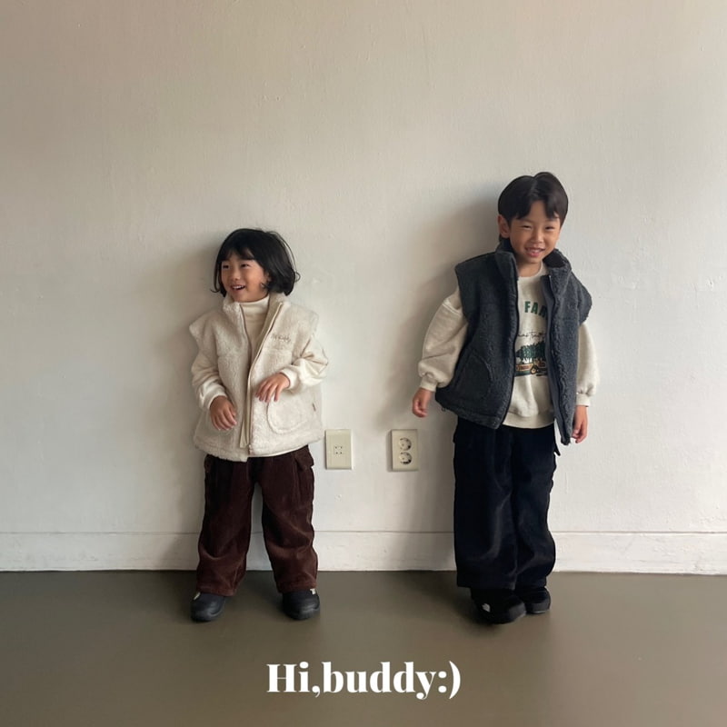 Hi buddy - Korean Children Fashion - #toddlerclothing - Bubble Corduroy Cargo Pants - 7