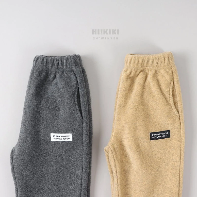 Hikiki - Korean Children Fashion - #discoveringself - Label Jogger Pants - 10