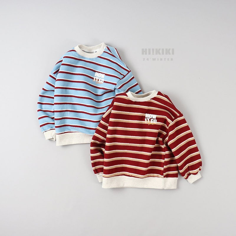 Hikiki - Korean Children Fashion - #littlefashionista - Striped Sweatshirt