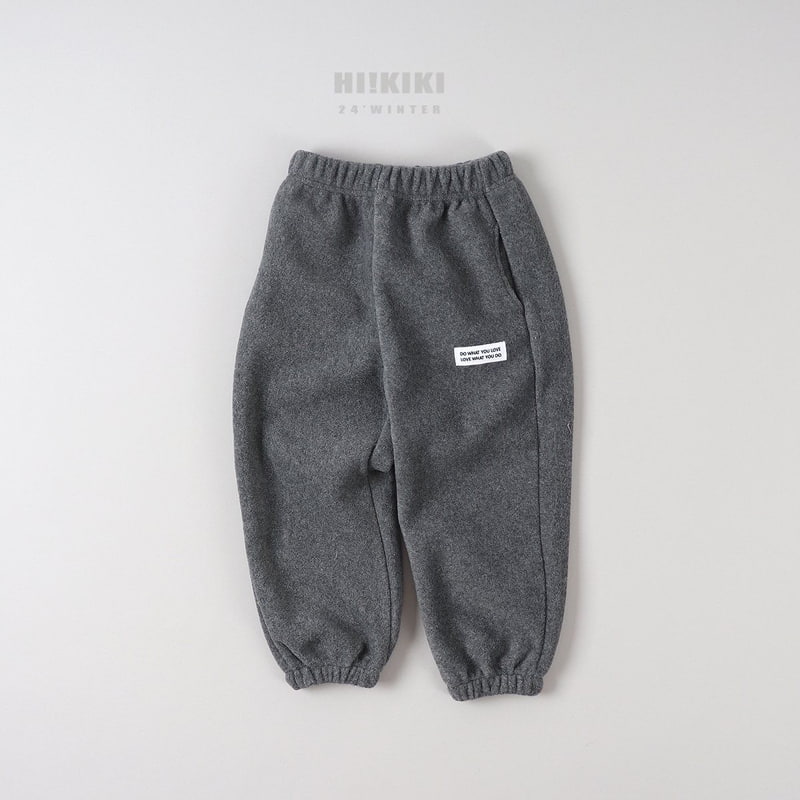 Hikiki - Korean Children Fashion - #magicofchildhood - Label Jogger Pants - 4