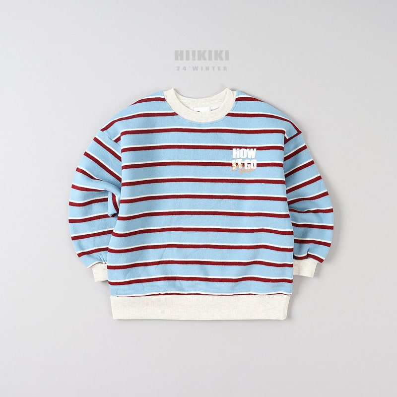 Hikiki - Korean Children Fashion - #minifashionista - Striped Sweatshirt - 3