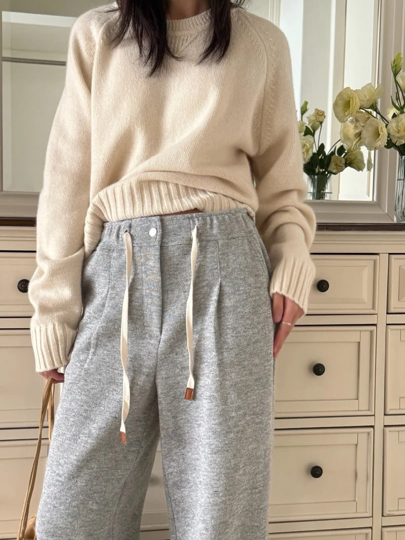 Hiyann - Korean Women Fashion - #momslook - Wool Jogger Pants - 5