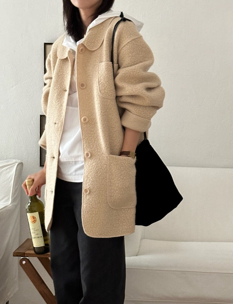 Hiyann - Korean Women Fashion - #momslook - Alpaca Wool Jacket - 9