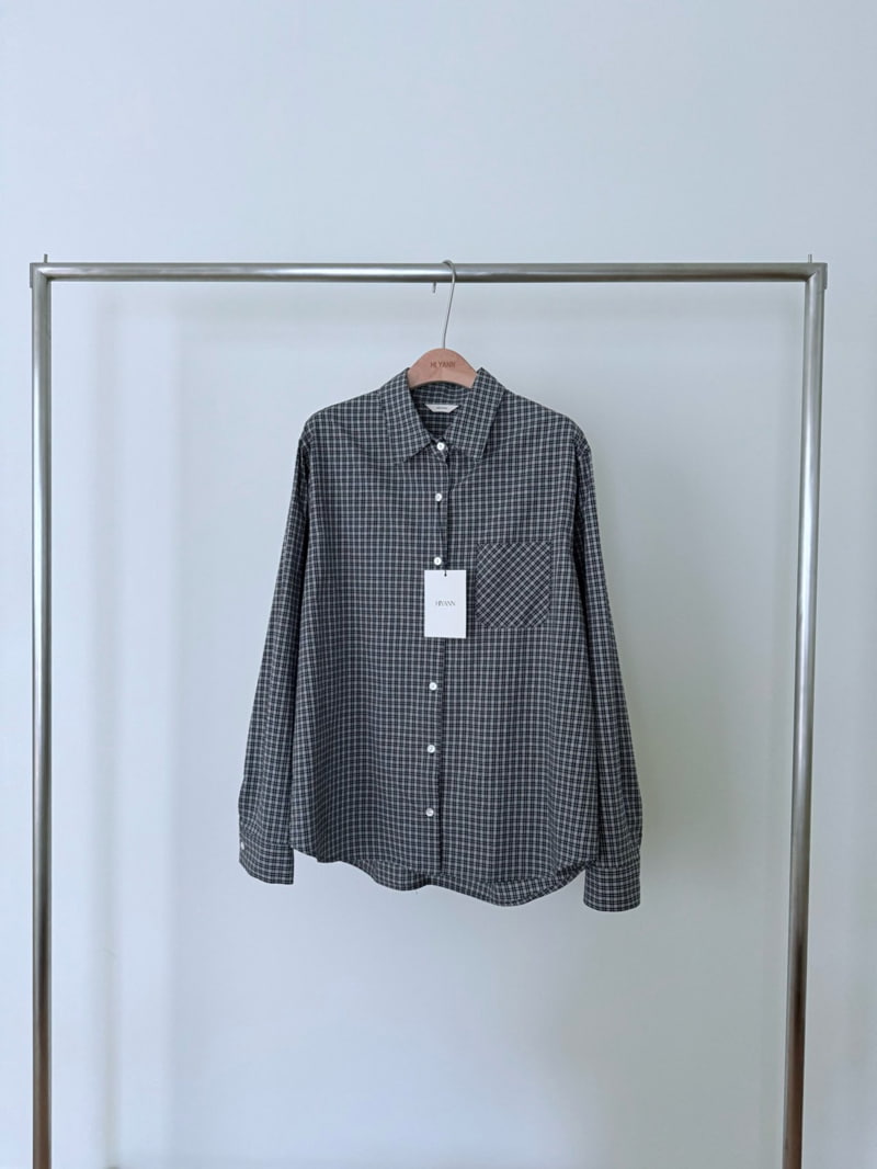 Hiyann - Korean Women Fashion - #restrostyle - Miu Check Shirt - 4