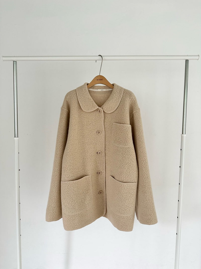 Hiyann - Korean Women Fashion - #shopsmall - Alpaca Wool Jacket - 2