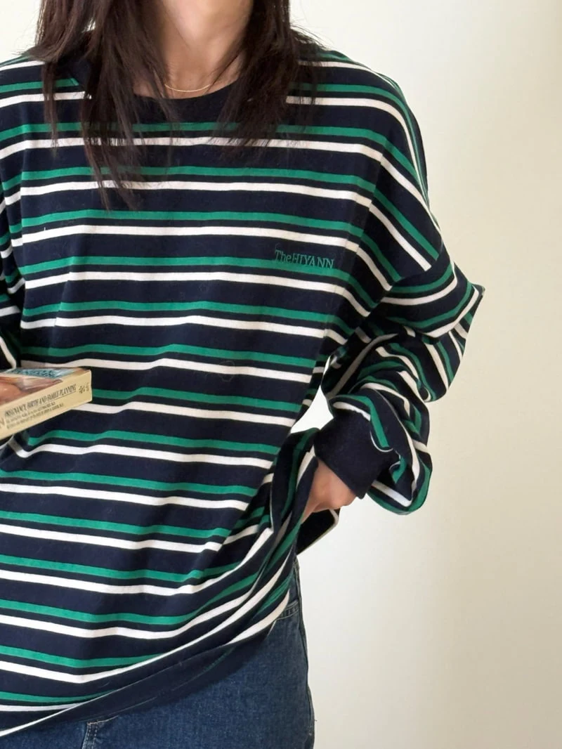 Hiyann - Korean Women Fashion - #womensfashion - Sand Stripe Tee - 8