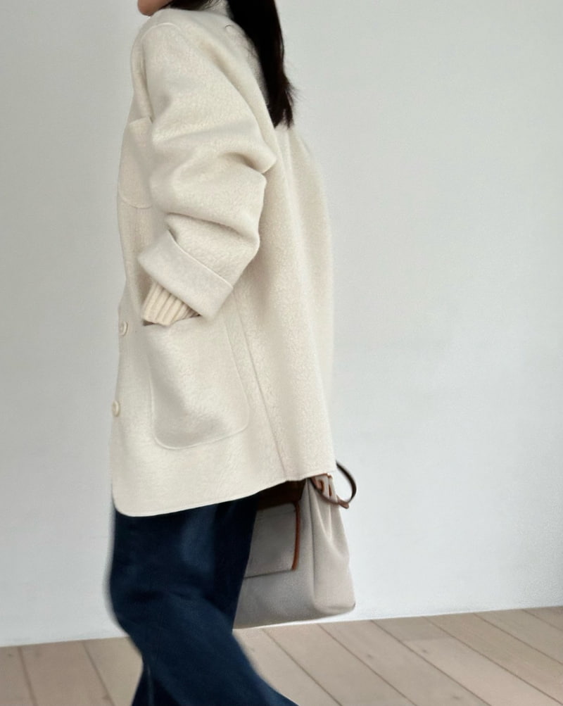 Hiyann - Korean Women Fashion - #womensfashion - Alpaca Wool Jacket - 6