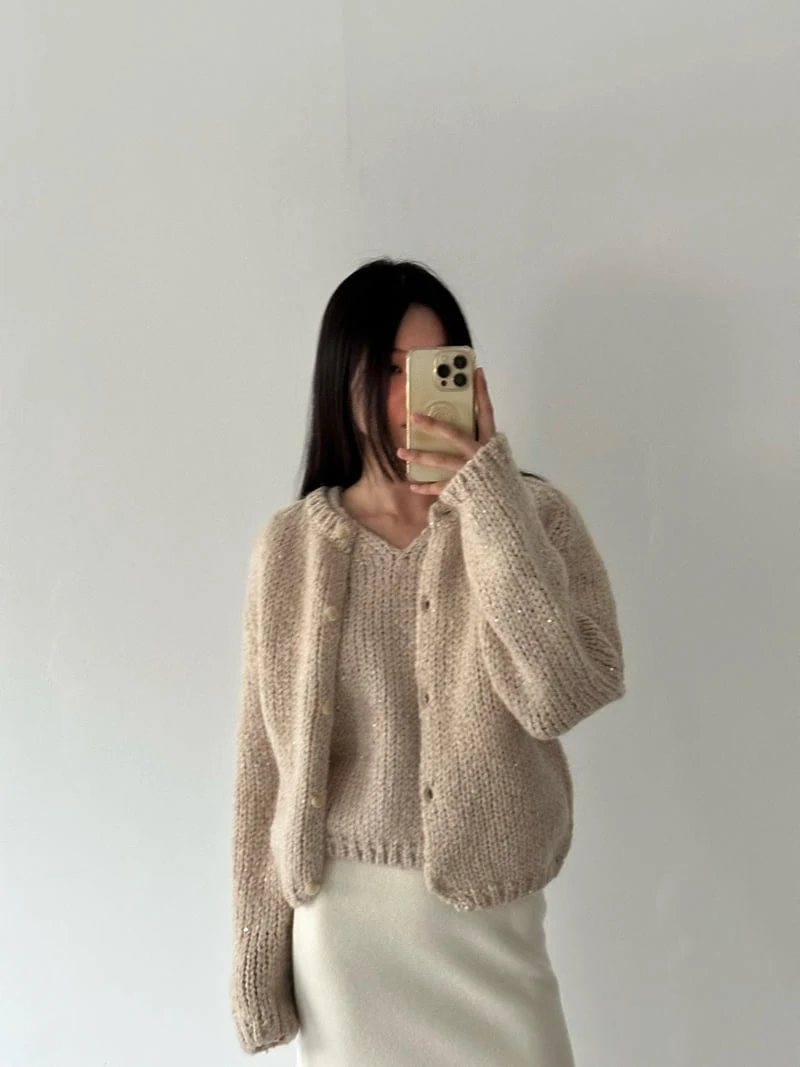 Hue - Korean Women Fashion - #thelittlethings - Spangle Cardigan - 5