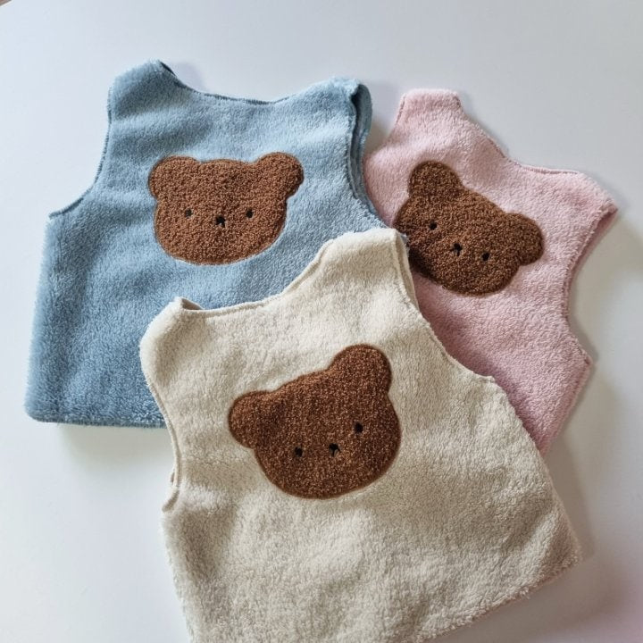 Hug Bebe - Korean Baby Fashion - #babyfever - Baby Bear Vest - 2