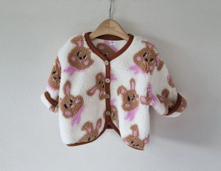 Hug Bebe - Korean Baby Fashion - #babyfever - Fleece Rabbit Jacket