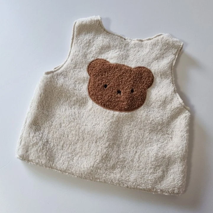 Hug Bebe - Korean Baby Fashion - #babygirlfashion - Baby Bear Vest - 4