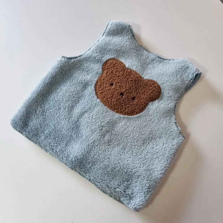 Hug Bebe - Korean Baby Fashion - #babyootd - Baby Bear Vest - 6