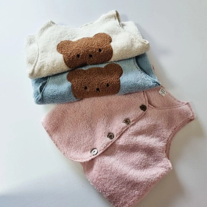 Hug Bebe - Korean Baby Fashion - #onlinebabyboutique - Baby Bear Vest - 10