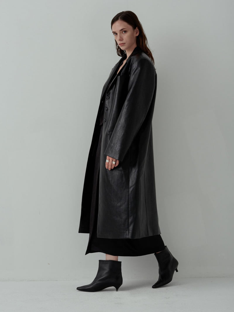 Inssense - Korean Women Fashion - #womensfashion - Vega Leather Maxi Jacket - 12