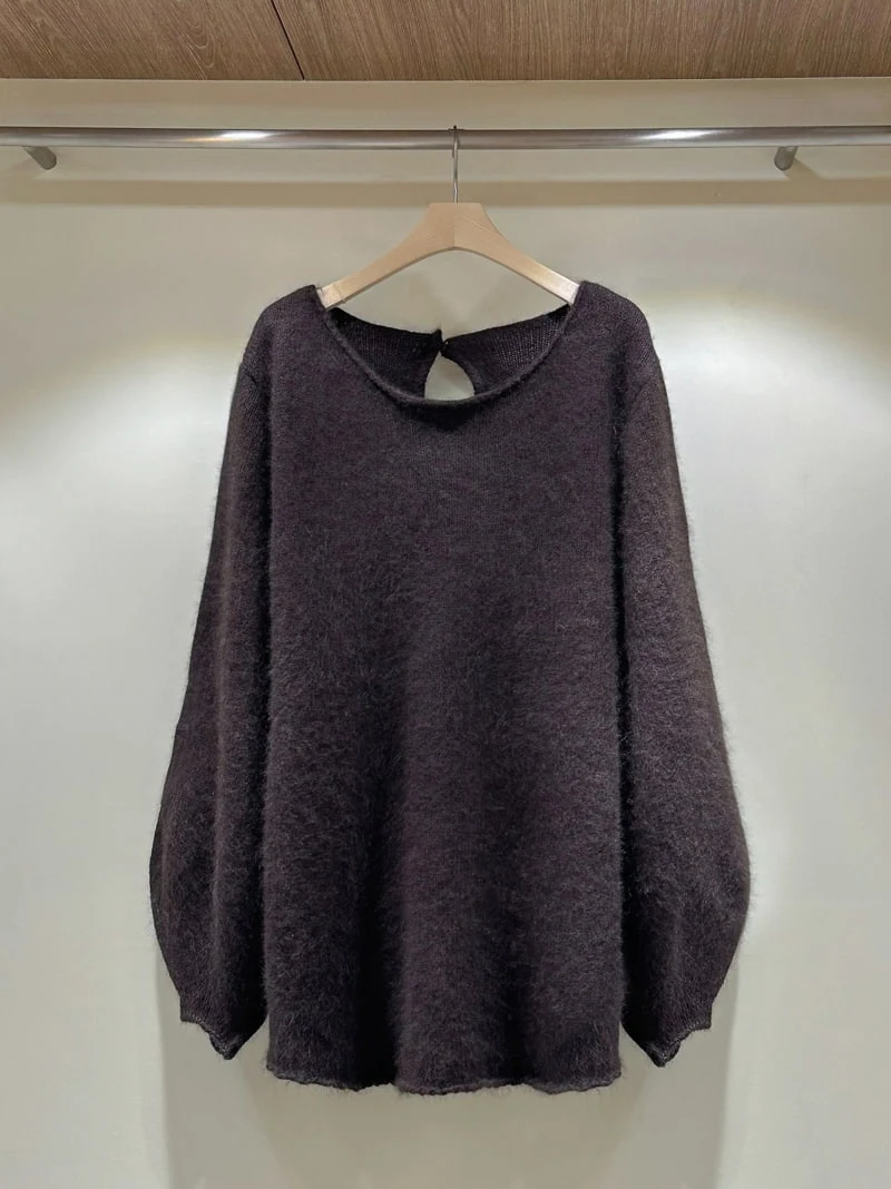 J dew - Korean Women Fashion - #momslook - Raccoon Wool Puff Pullover - 12