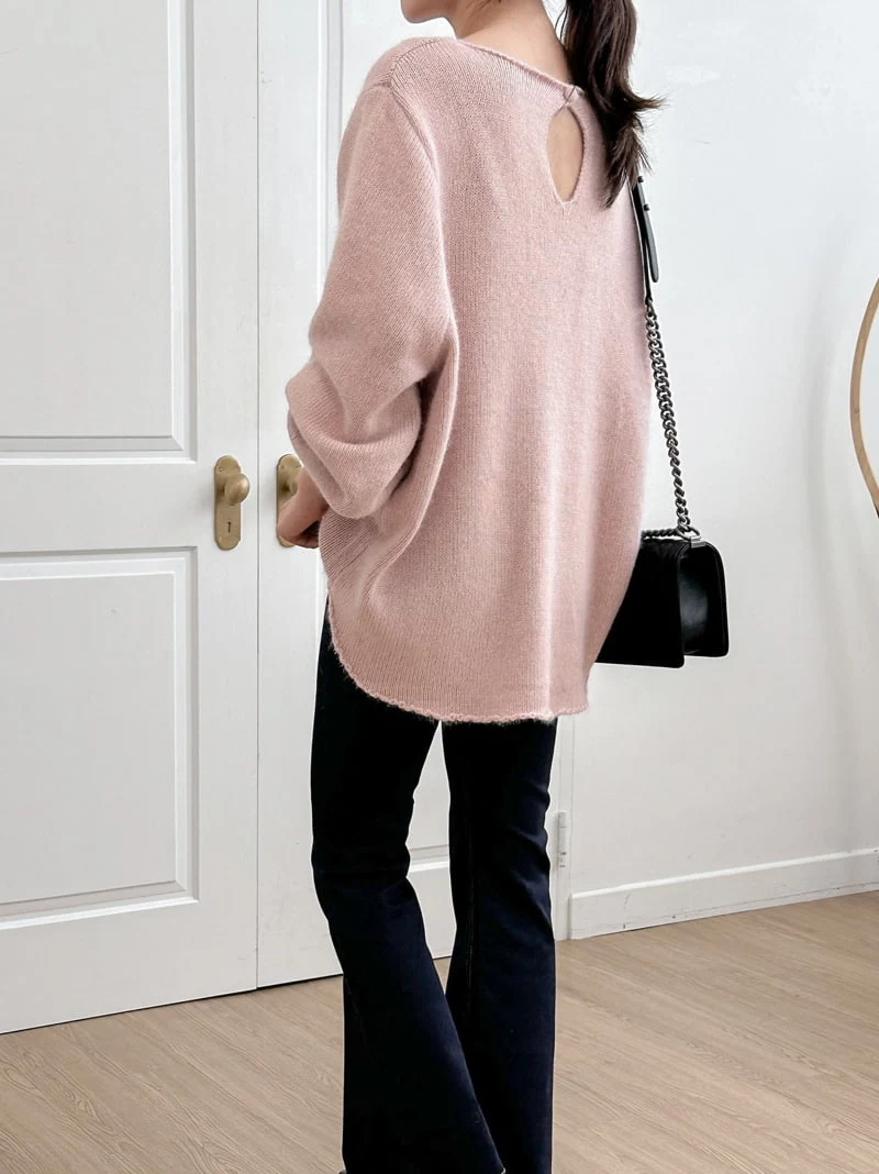 J dew - Korean Women Fashion - #pursuepretty - Raccoon Wool Puff Pullover - 2