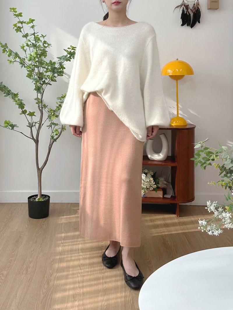 J dew - Korean Women Fashion - #romanticstyle - Wool Knit Skirt - 4