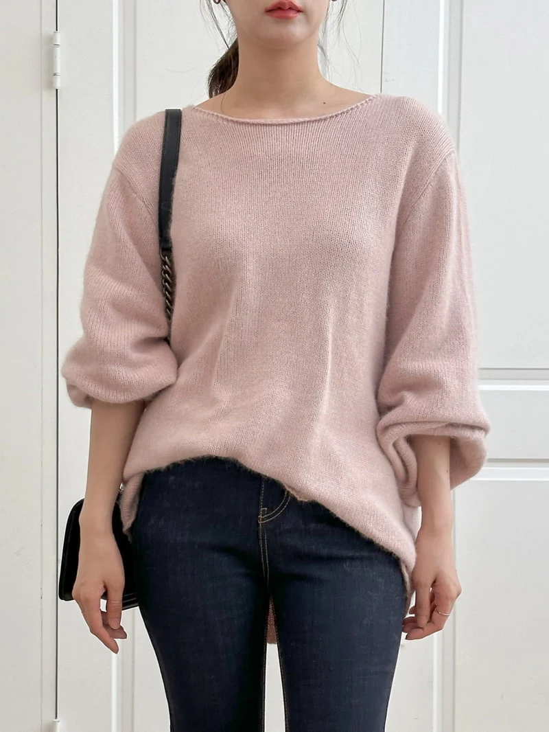 J dew - Korean Women Fashion - #vintagekidsstyle - Raccoon Wool Puff Pullover