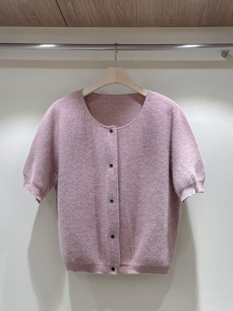 J dew - Korean Women Fashion - #womensfashion - Raccoon Wool Short Sleeved Cardigan - 9