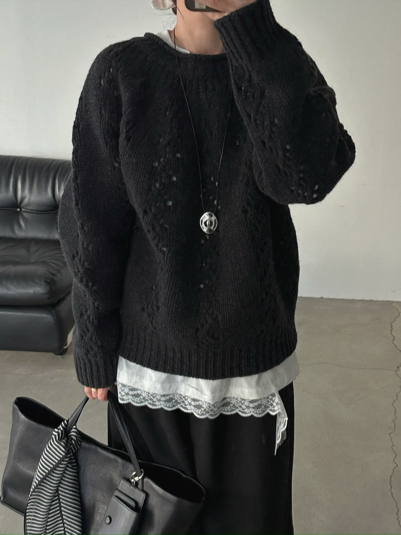 Jade Market - Korean Women Fashion - #momslook - Isabell Knit Pullover - 3