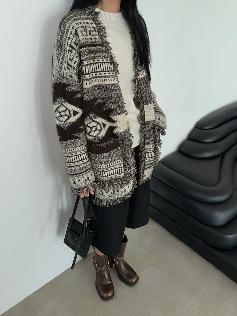 Jade Market - Korean Women Fashion - #womensfashion - Jacquard Cardigan