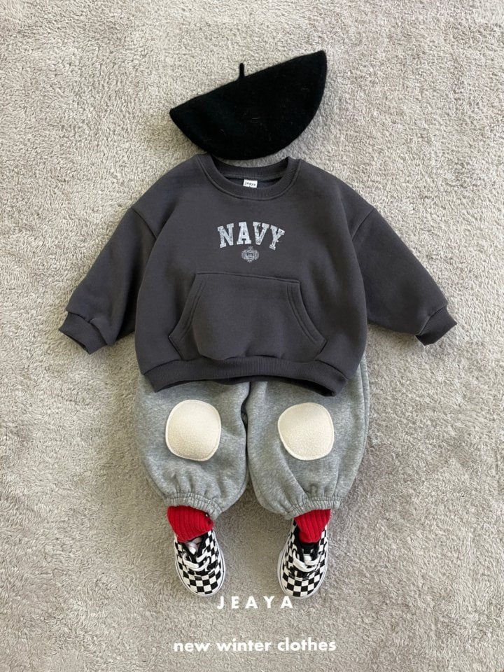 Jeaya & Mymi - Korean Baby Fashion - #babyclothing - Navy Sweatshirts - 7