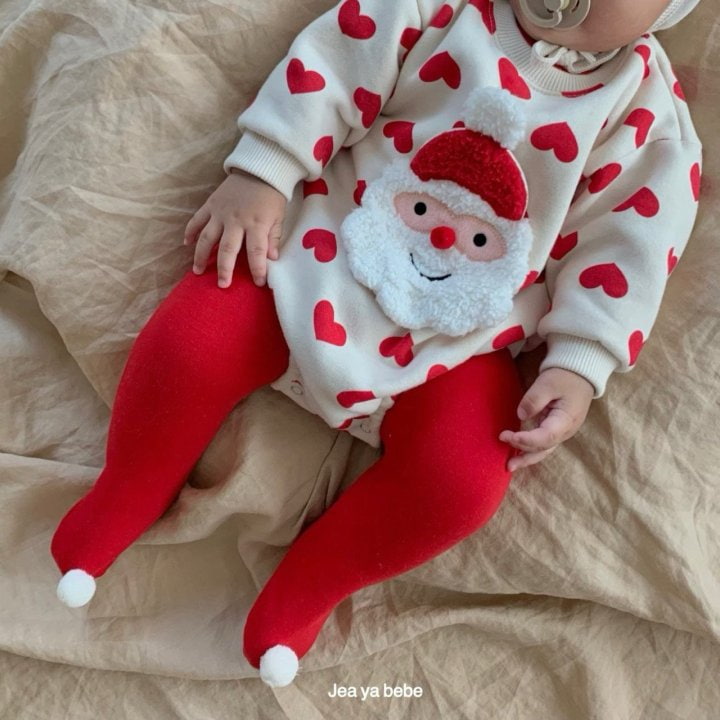 Jeaya & Mymi - Korean Baby Fashion - #babyclothing - Santa Foot Leggings - 4