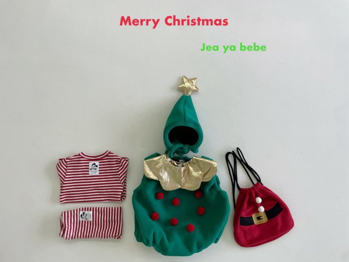 Jeaya & Mymi - Korean Baby Fashion - #babylifestyle - Christmas Bodysuit with Hat - 2