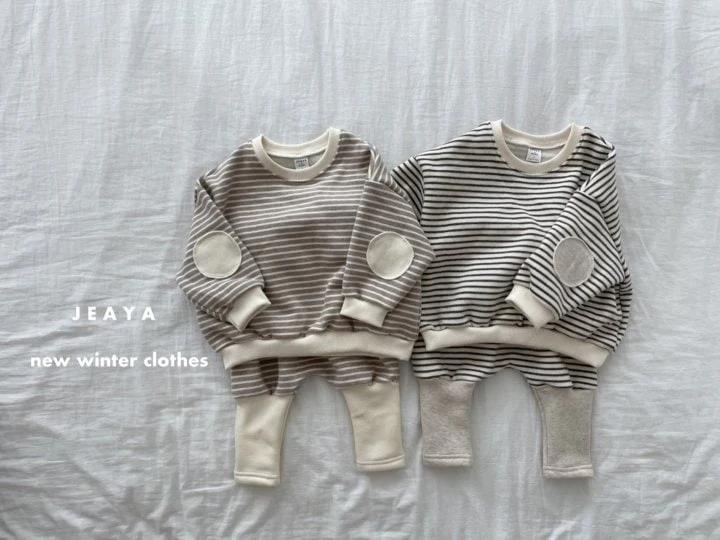 Jeaya & Mymi - Korean Baby Fashion - #babyoninstagram - Stripe Patch Set - 2