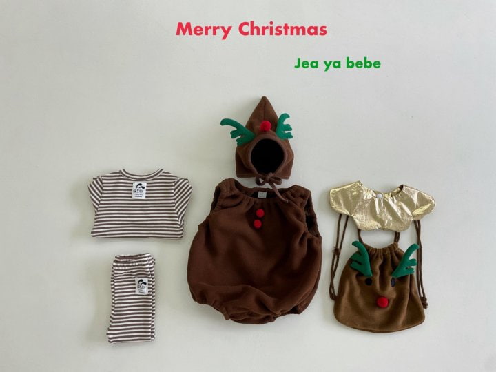 Jeaya & Mymi - Korean Baby Fashion - #babyoninstagram - Christmas Bodysuit with Hat - 3