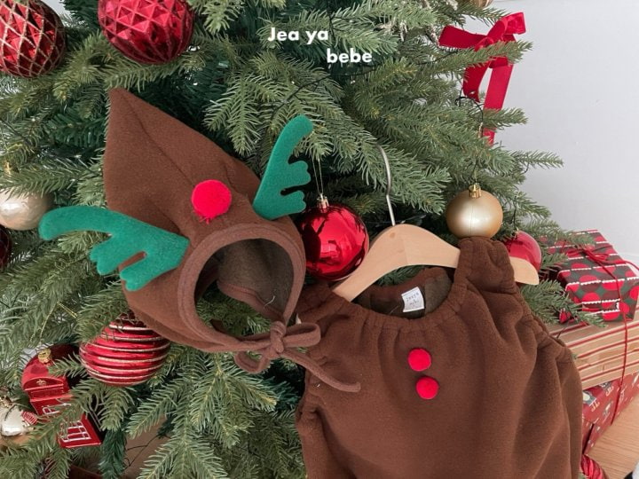 Jeaya & Mymi - Korean Baby Fashion - #babyoutfit - Christmas Bodysuit with Hat - 7