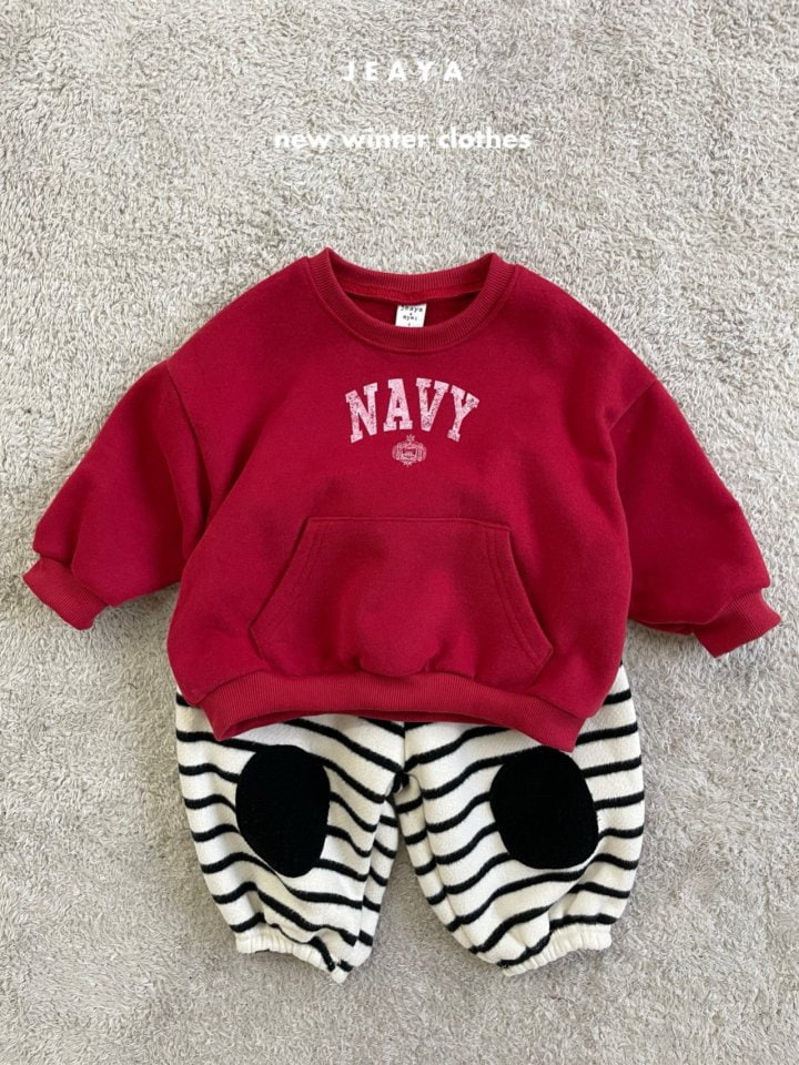 Jeaya & Mymi - Korean Baby Fashion - #babywear - Navy Sweatshirts