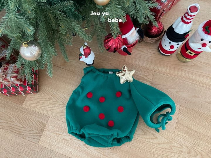 Jeaya & Mymi - Korean Baby Fashion - #onlinebabyboutique - Christmas Bodysuit with Hat - 9