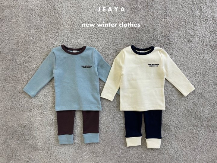 Jeaya & Mymi - Korean Baby Fashion - #onlinebabyshop - Colored Top Bottom Set