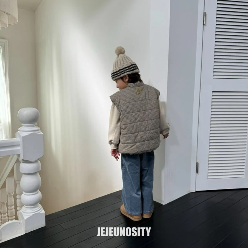 Jejeunosity - Korean Children Fashion - #childofig - Checkmate Padded Vest - 10