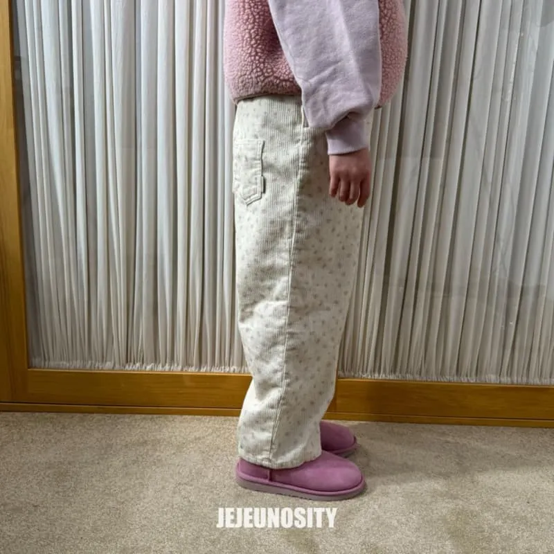 Jejeunosity - Korean Children Fashion - #childofig - Corduroy Berry Flower Overalls - 6