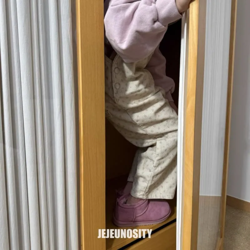 Jejeunosity - Korean Children Fashion - #childrensboutique - Corduroy Berry Flower Overalls - 8