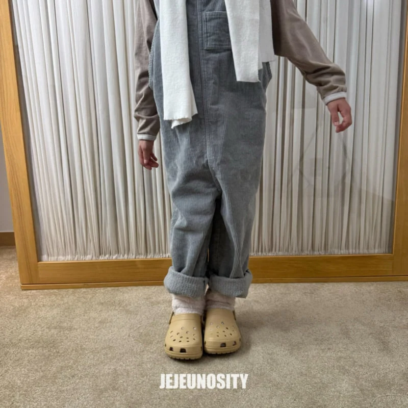 Jejeunosity - Korean Children Fashion - #discoveringself - Corduroy Berry Long Overalls - 6