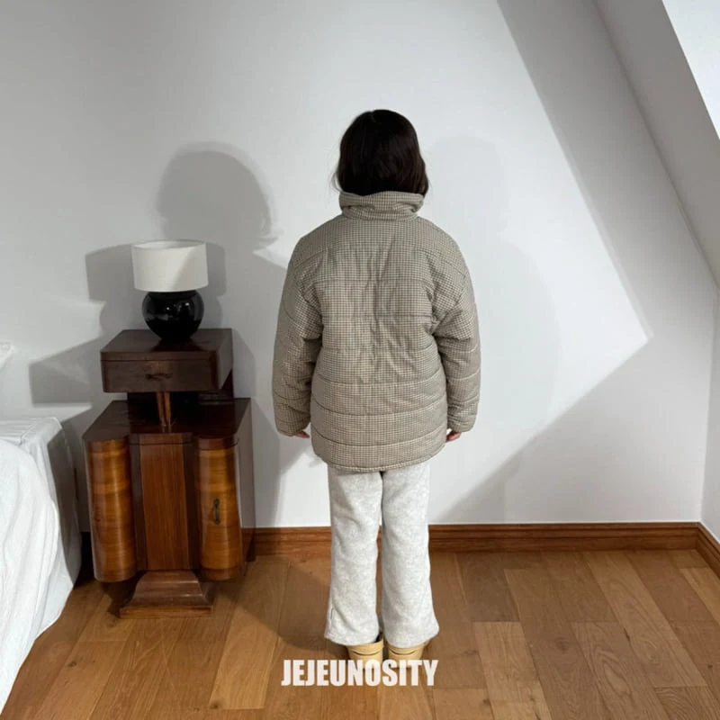 Jejeunosity - Korean Children Fashion - #discoveringself - Checkmate Padding Jacket - 7