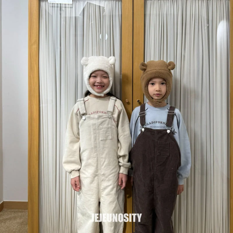 Jejeunosity - Korean Children Fashion - #fashionkids - Corduroy Berry Long Overalls - 7