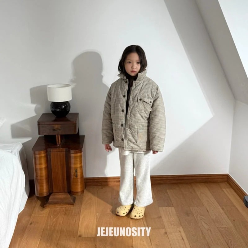 Jejeunosity - Korean Children Fashion - #fashionkids - Checkmate Padding Jacket - 8