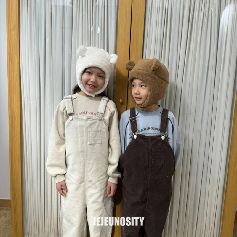 Jejeunosity - Korean Children Fashion - #kidsstore - Corduroy Berry Long Overalls - 9